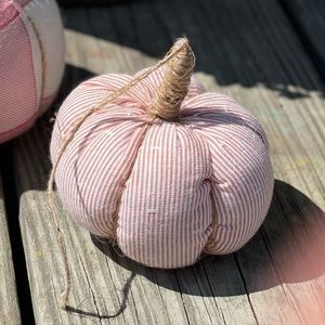 Handmade fabric pumpkin